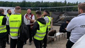 Sicherheitsteam im Einsatz